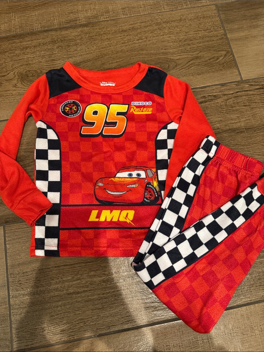 Lightning McQueen Kids Red 95 Racing Pajama Set